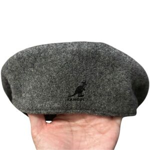 Kangol Men’s Size Large Gray Pure Wool Newsboy Cap Hat